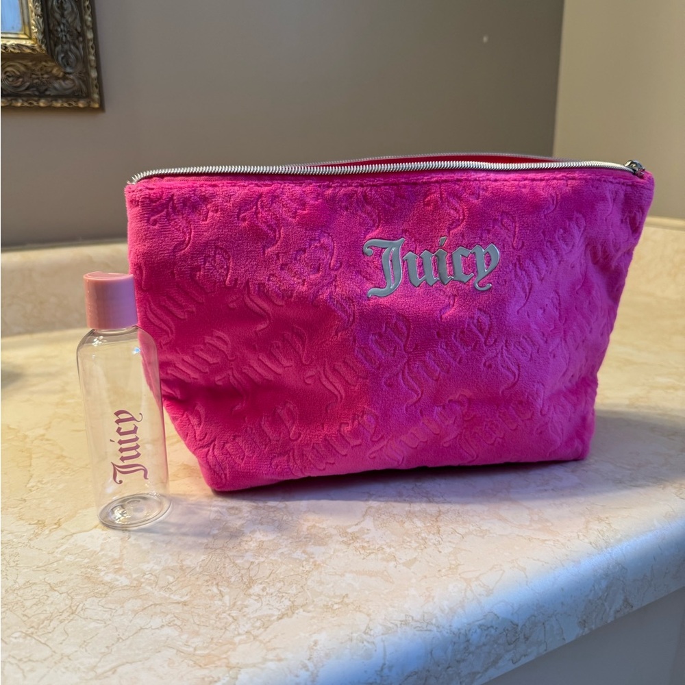 Juicy Couture Vibrant Pink Cosmetic Bag